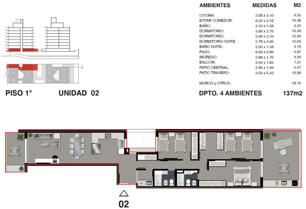 Plano 8 de 18 — Edificio Sarmiento al 1500