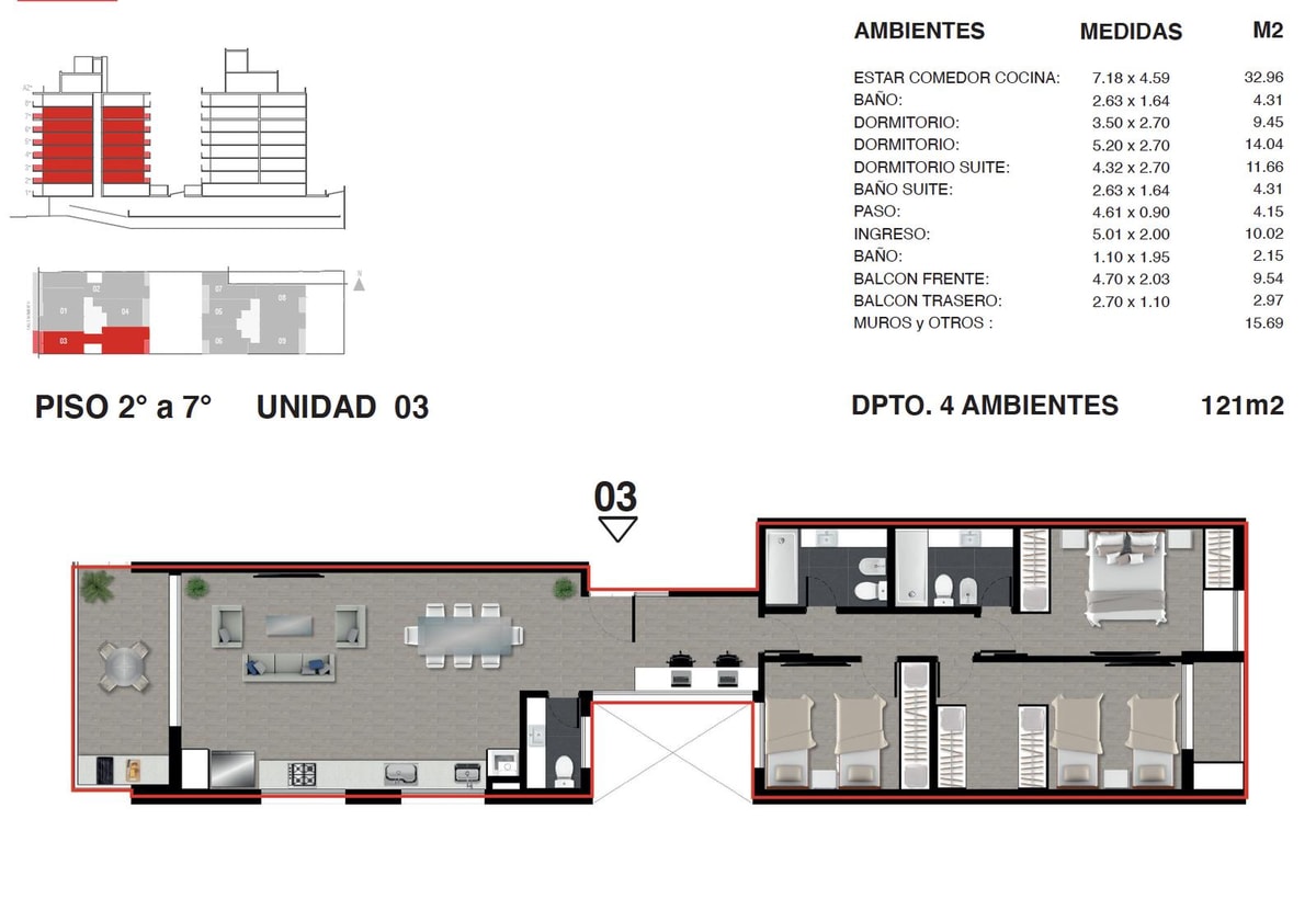 Plano 13 de 18 — Edificio Sarmiento al 1500