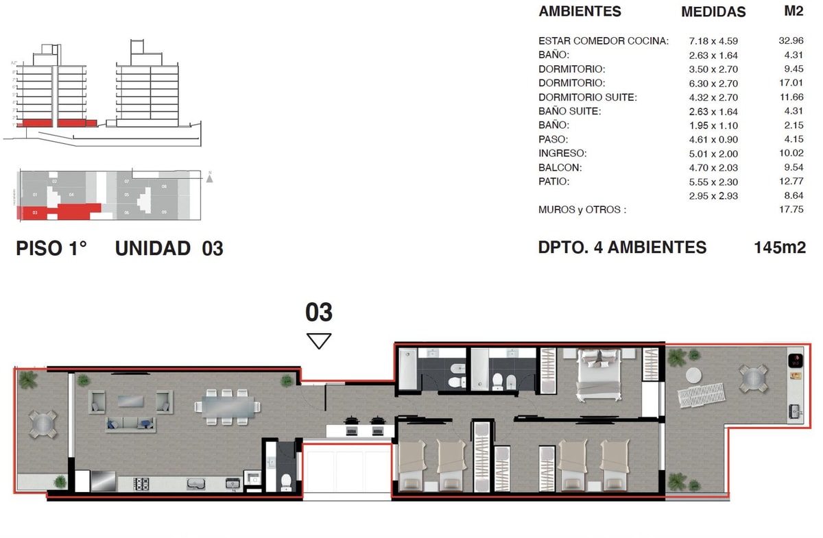 Plano 5 de 18 — Edificio Sarmiento al 1500