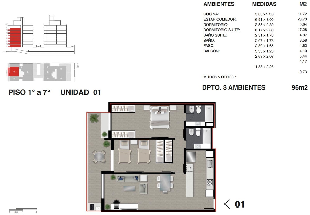Plano 3 de 18 — Edificio Sarmiento al 1500