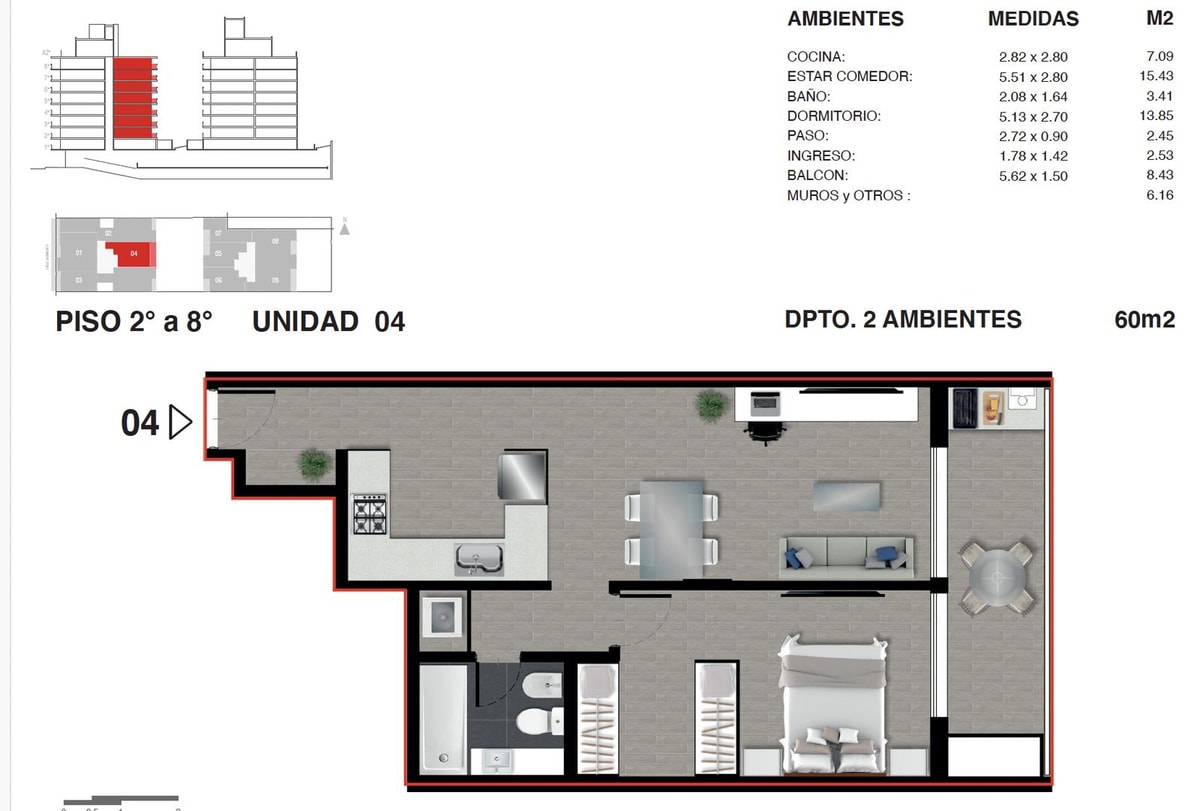 Plano 16 de 18 — Edificio Sarmiento al 1500